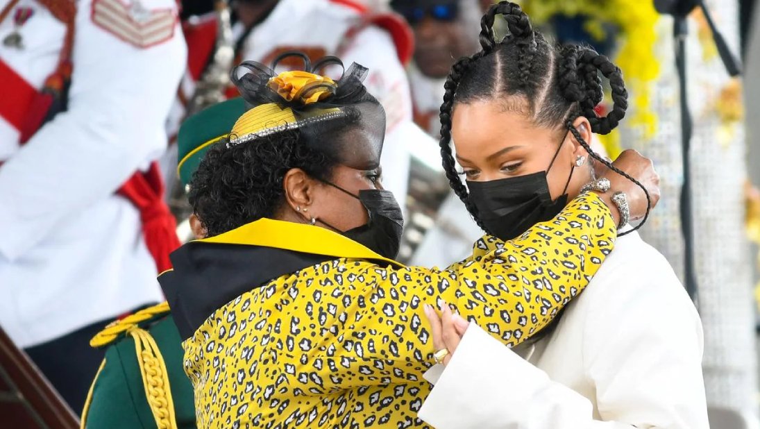 Rihanna honored with the National Hero Award by President Dame Sandra Mason