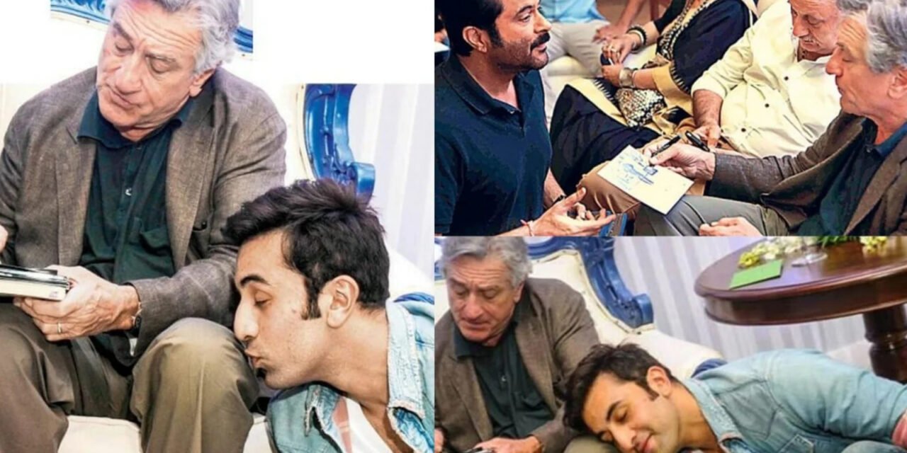 Fan moment of Anil Kapoor and Ranbir Kapoor with Robert de Niro